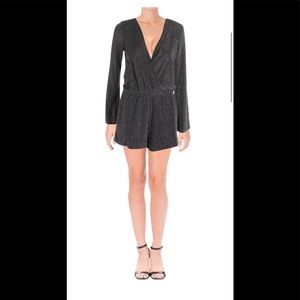 Design Lab Metallic Romper (Size XS)